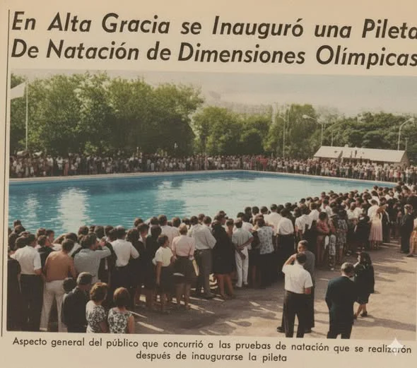 INAUGURACION PILETA OLIMPICA 1966