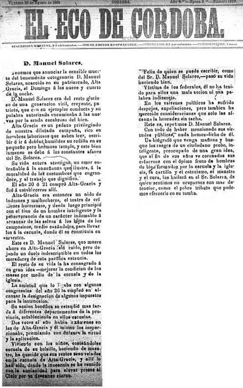 1868-08-28 - Necrológica Solares - Eco de Córdoba - Collage-compressed
